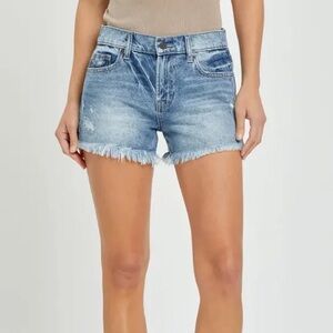 Classic Blue Denim Cutoff Shorts